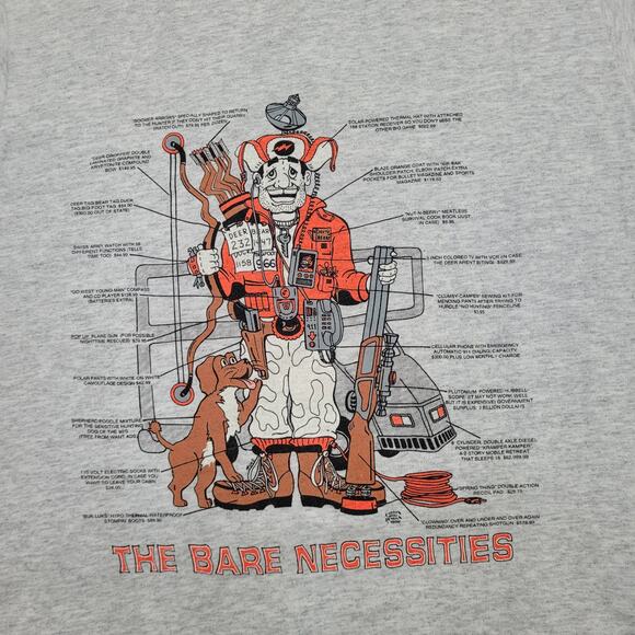 Vintage 1992 Funny Hunting Shirt Large 21x27 Bare-Necessities - Picture 6 of 14